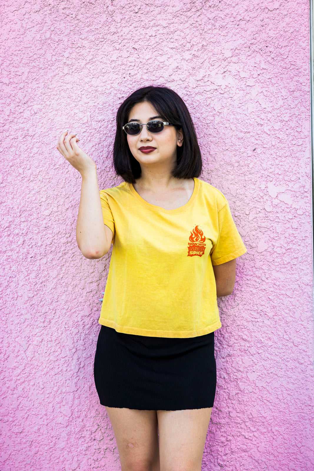 "Crop It Like It's Hot" Turmeric Tee